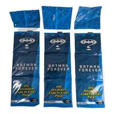 Batman Forever Trading 17 Cards Each 3 Sealed Packs Hologram 1995 Fleer Ultra