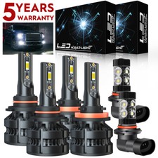 SHENKENUO H11 9005 LED Headlight 9145 Fog Light For Ford F-150 2015-2021