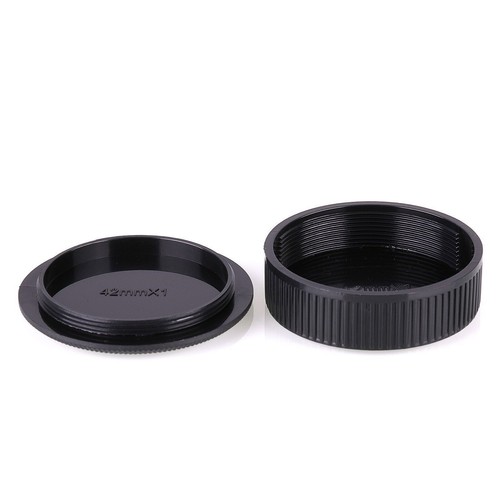 Body Front & Rear Lens Caps Cover For M42 42MM Screw Mount Camera 1 Set - Picture 3 of 3