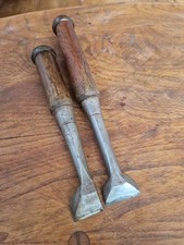 2 Vintage  Nomi Japanese Bench Chisels 36mm / 28mm Used