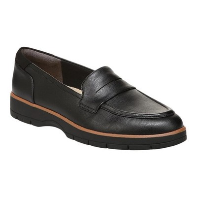 Dr. Scholl s Women's Nice Day Lug Sole Penny Loafers Black Size 7 1/2
