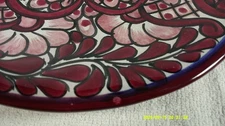 Amora Beautiful Plate Vibrant W/ Flowers ~ Decorative For Hanging Or On A Stand