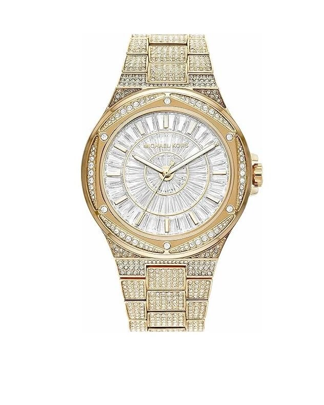 Orologio Michael Kors oversize Lennox Pavé tono oro Mk6991