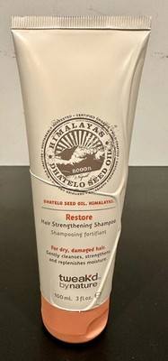 Tweak'd by Nature Restore Hair Strengthening Shampoo 3oz *NEW*