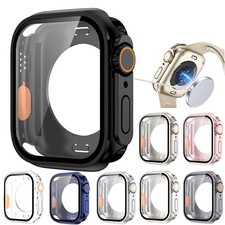 For iWatch Series 11 10 9 8 7 6 SE 5 4 42/46mm Full Cover Case Screen Protector