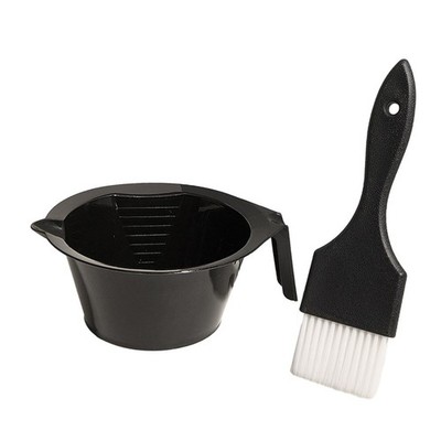 2Pcs Hair Dye Color Brush and Bowl Set Hair Oil Applicators for Home Refillable