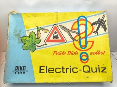 Prüfe dich selbst Electric - Quiz Piko Spielwaren DDR Batteriebetrieben Ostalgie