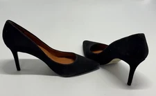 Cathy Jean Pumps~3.5" Stiletto Heels~Upper SUEDE Leather~Made in Brazil~Size 8