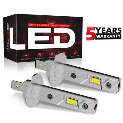 For Altima 2006-05 2pcs H1 LED Headlight Hi/Low Beam Bulbs Bright White