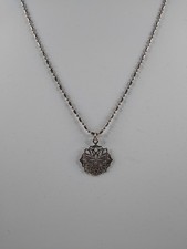 925 Sterling Silver 24" Snowflake Pendant Necklace