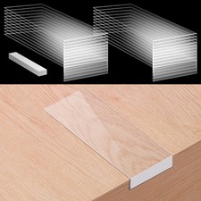 20 Pcs Clear Moveable Shelf Label Holders Bookshelf Label Library Shelf Markers