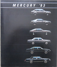 1983 Mercury Lynx LN7 Capri Grand Marquis Zephyr USA Brochure Brochure 12 Pages