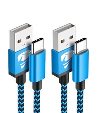 Yosou USB C Charger Cable 3M 2Pack Type C Charger Fast Charging 3A Nylon blue