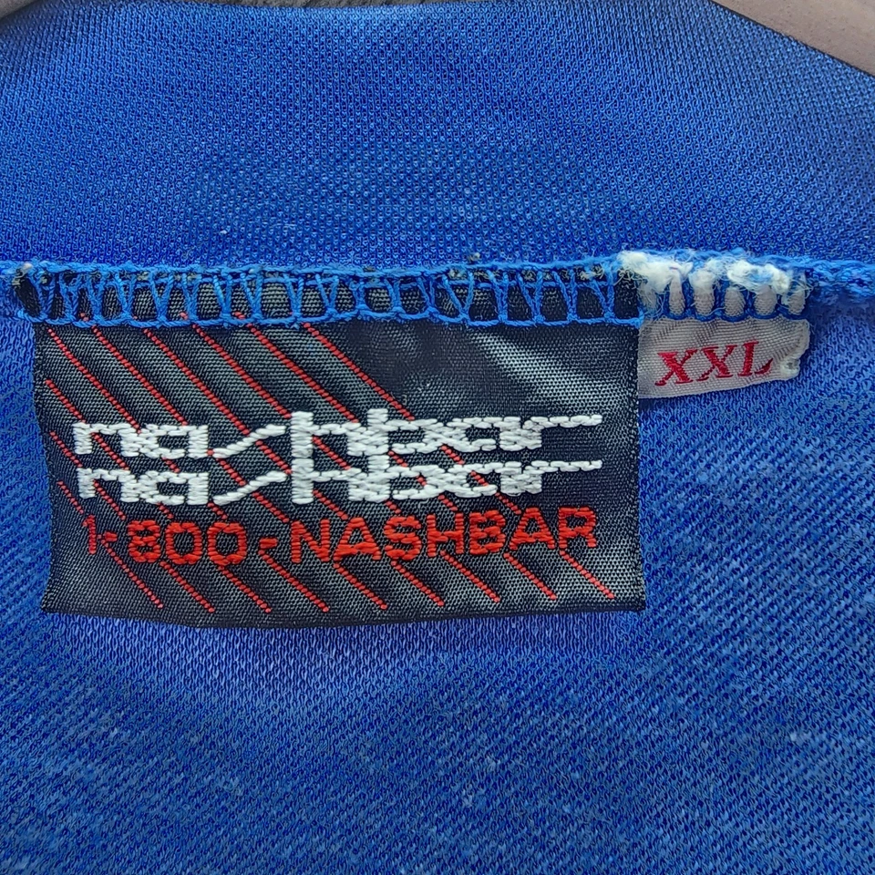 Camiseta deportiva de ciclismo Nashbar vintage azul XXL años 90 cuarto cremallera 3 bolsillos bicicleta retro Foto 4 de 4