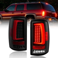 For 2000-2006 Chevy Suburban Tahoe Gmc Yukon Smoked Led Tube Tail Lights Lamps