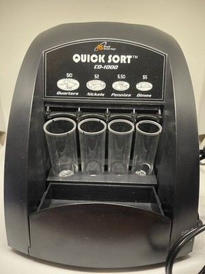 Quick Sort Royal Sovereign CO-1000 Coin Sorter - Tubes + Overflow Tray
