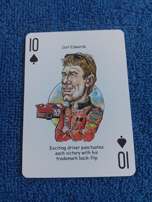 Carl Edwards Card American Racing Hero Decks Playing Cards Nascar Card