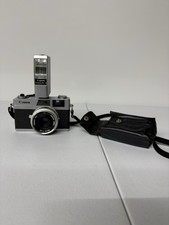 Canon Canonet 28 Black Silver Rangefinder Film Camera with Canolite D Flash