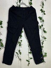 Cargo Pants Size M Black Nylon .brand: LCKR