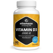 Vitamin D3 2000 IE hochdosiert, Vorrat für über 1 Jahr, 50 60 g (1er Pack)
