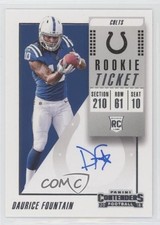 2018 Panini Contenders Rookie Ticket RPS Red Zone Daurice Fountain #137 Auto hx7
