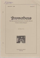 LA POESIA IN PETRONIO SAT. 127.9. [Da: Prometheus, Anno 25, Fasc. 3, 1999]. Seta