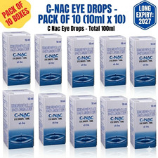 C-NAC Lubricant Eye Drops 10ml N-Acetyl - Soothing Eye Care Lot - Long Exp 2027