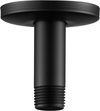 Shower Arm with Flange, 3 in Ceiling Mount Replacement Rain Shower Head Straight