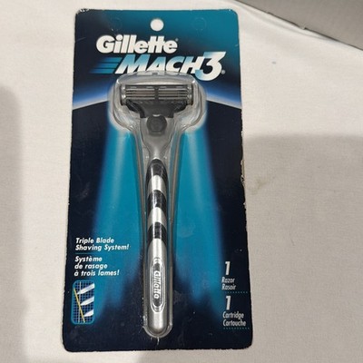 1998 Gillette Mach3 Razor Handle + 1 Mach3 Cartridge NOS