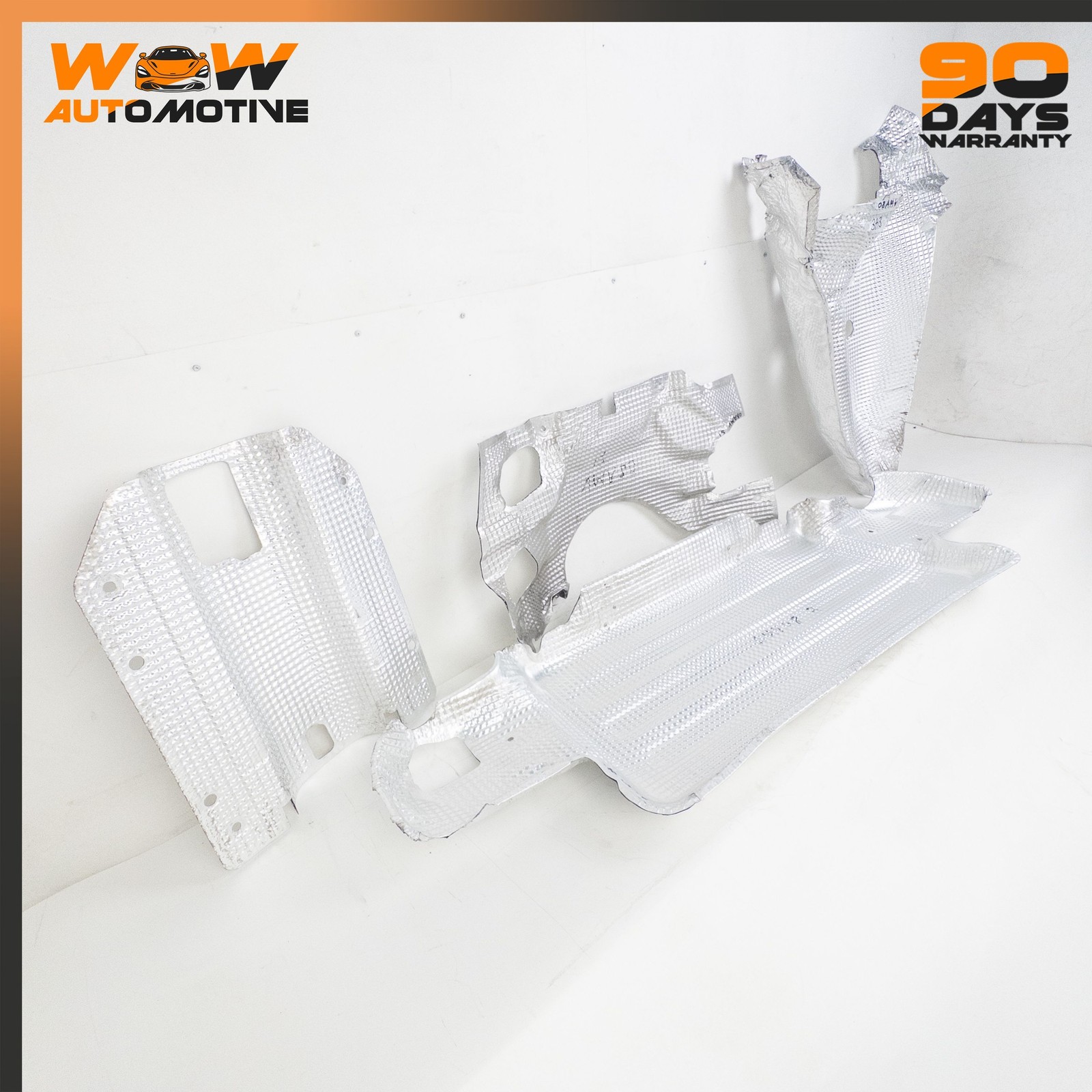 06-16 ASTON MARTIN V8 VANTAGE EXHAUST SYSTEM HEAT SHIELD COVER PLATE SET OEM