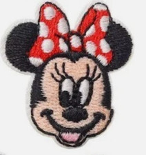 MINNIE MOUSE - Small Embroidered Iron-On Patch