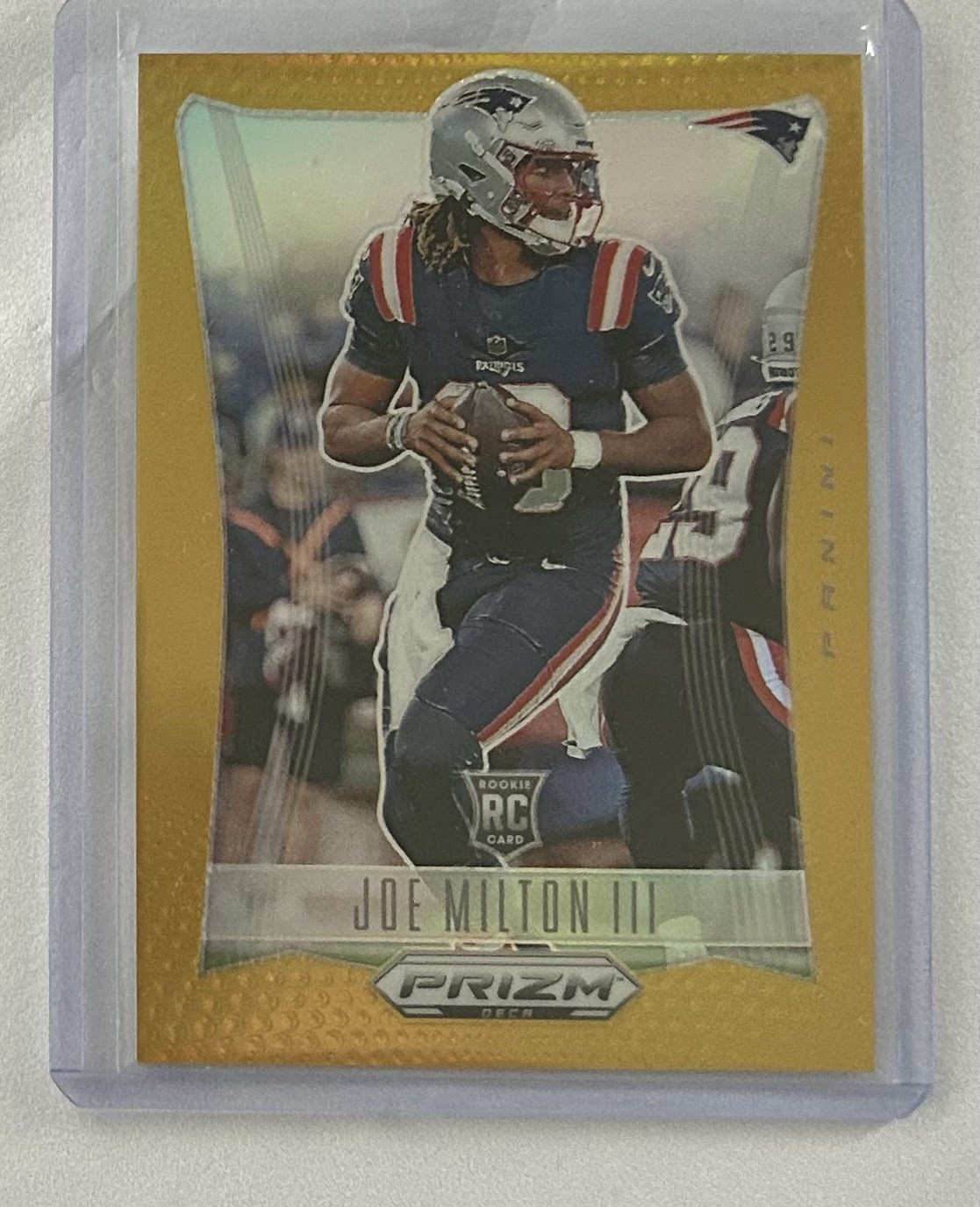 2024 Panini Prizm Deca Joe Milton III RC ROOKIE Gold 04/10 PATRIOTS #218