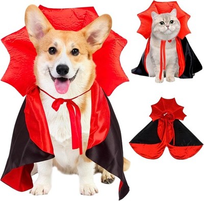 Halloween Dog Vampire Cape Dog Mantle Apparel for Halloween