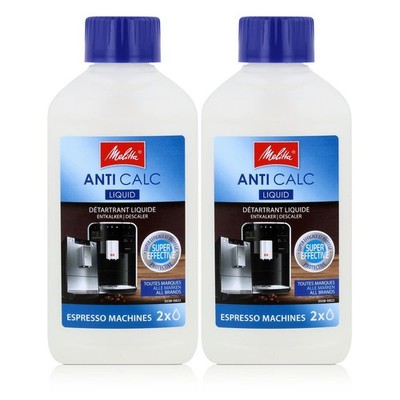 2x Melitta Anti Calc Flüssigentkalker Espresso Machines 250ml