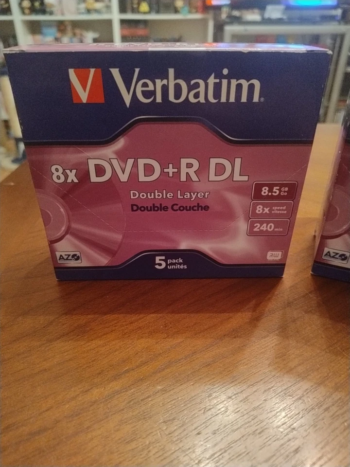 Verbatim  DVD + R DL - Double Player - 5 pack unites / 8.5 GB / 8x speed/240 min - Bild 2 von 4