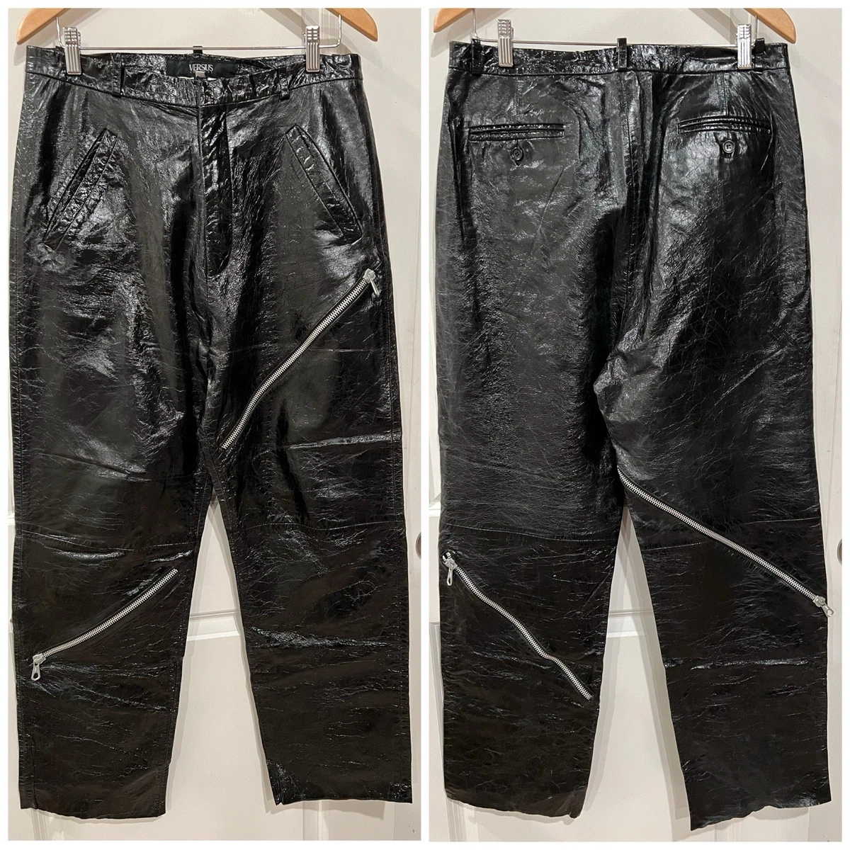 Leather Punk Pants for Men for sale | eBay