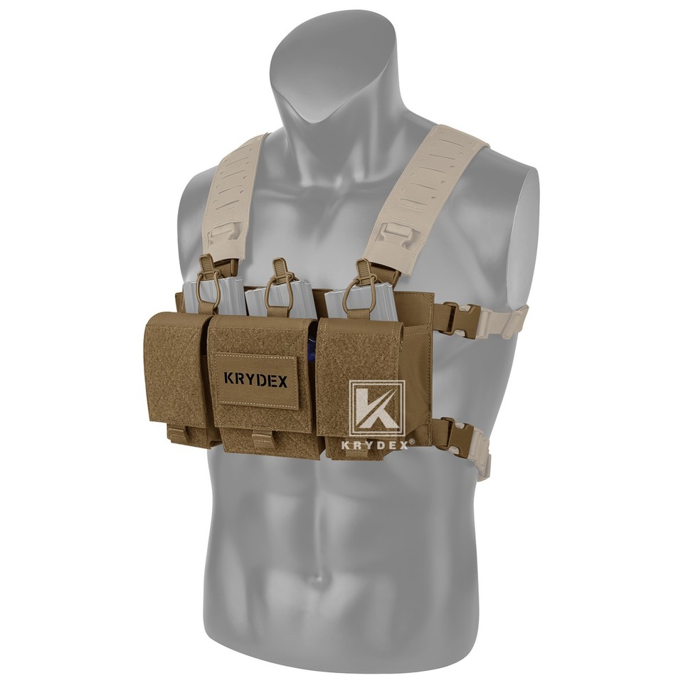 KRYDEX Tactical Custodia Magazzino Rigida Molle, Per Caricatori 5.56 E 7.62, Clip MOLLE Inclusa