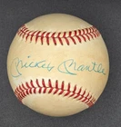 Mickey Mantle Autographed OAL Baseball JSA Full Letter