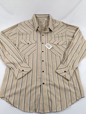 NWT Southwest Walls Ranch Wear Mens M Reg Snap Long Sleeve Western Cowboy Shirt