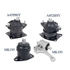 4X Engine Motor & Auto Transmission Mount for 2005-2008 Acura RL V6 3.5L