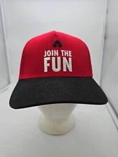 Premier Cruises "Join The Fun" Red Hat Cap Snapback / Gambling / Collectible