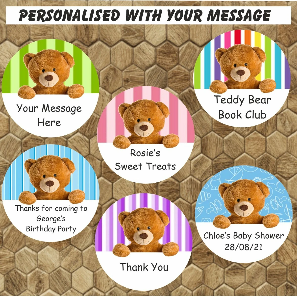Named teddy sale bears for babies