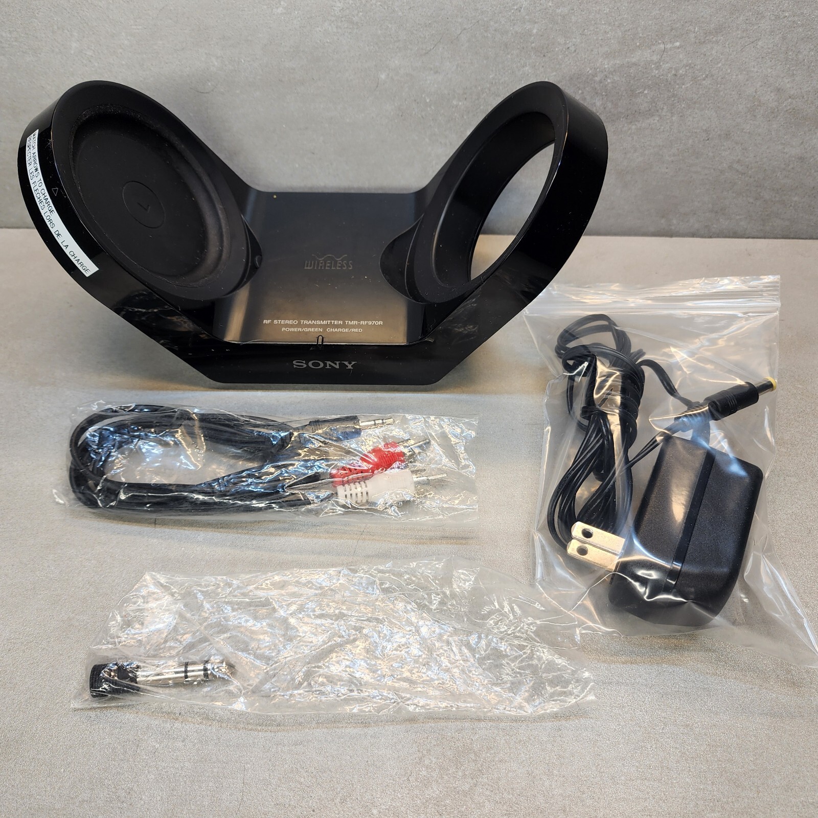 Sony TMR-RF970R Wireless RF Stereo Headphone Transmitter with Charging Stand