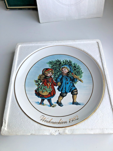 Vintage Retro Avon Sammelteller Platte Weihnachten 1982 Wandteller 23 mm OVP - Bild 2 von 8