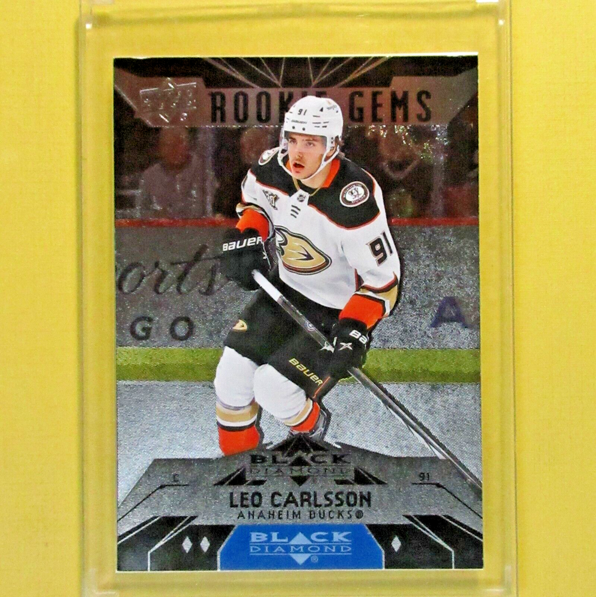 カールソン　Dark series LEO CARLSSON 2023-24 ROOKIE GEMS Black Diamond #BD-39 Anaheim