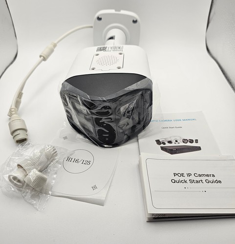 Hikvision Compatible 4MP 180° Panoramic Dual Lens Full Color IR IP Camera Bullet - Picture 8 of 11