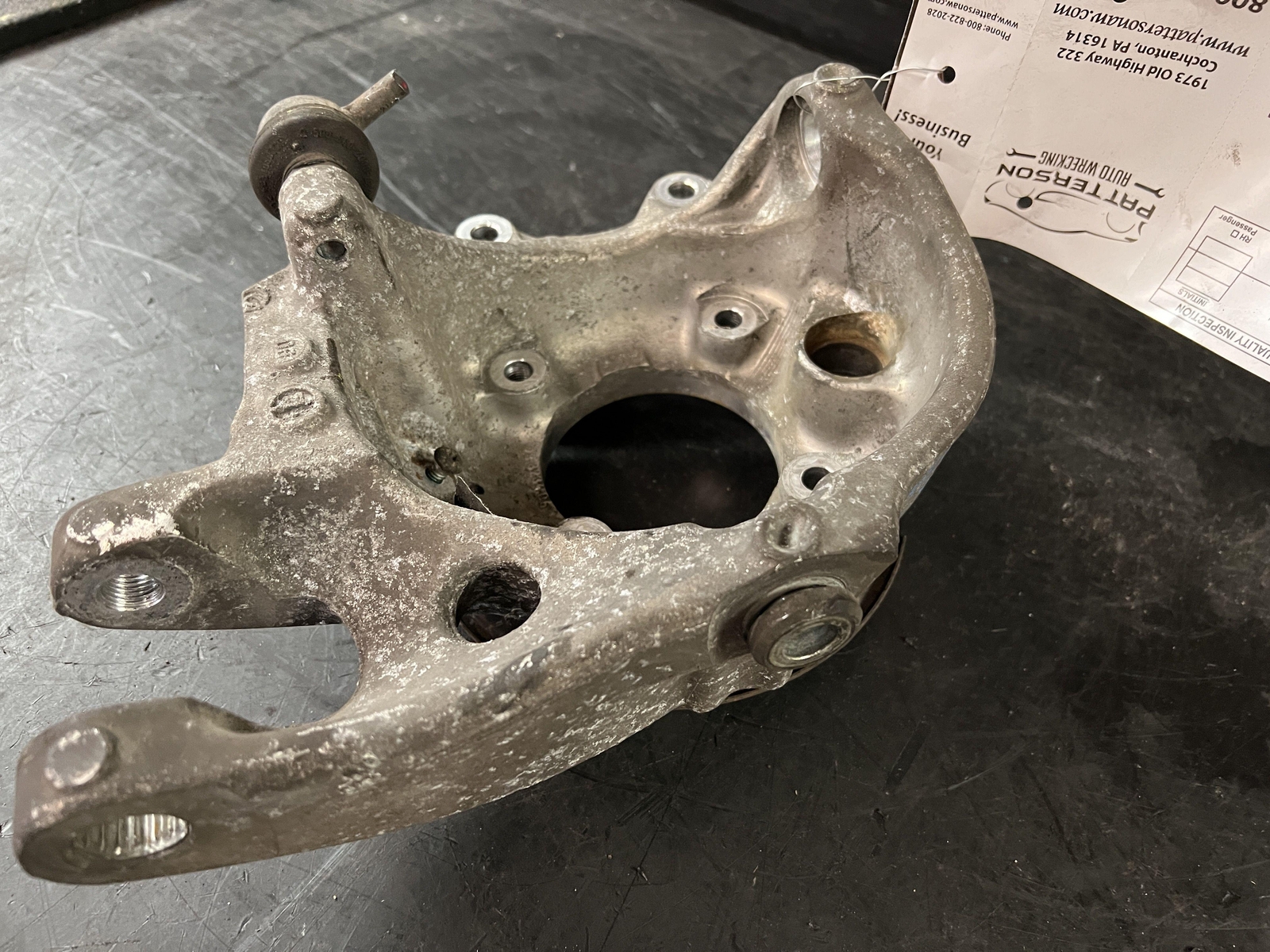08-19 MASERATI GRANTURISMO REAR PASSENGER RIGHT AXLE STUB KNUCKLE