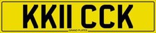 KICK NUMBER PLATE FOOTBALL CAR REG KICKER KICKING KICKS KK11 CCK PUNT KICKERS