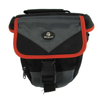 Targus Black and Red Trim Small Zip Up Multi Pocket Camera Bag with Strap