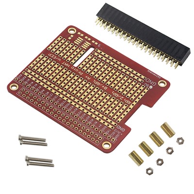 40-Pin GPIO Extension Board DIY Proto HAT Shield Set For Raspberry Pi 3B/3B+/4B